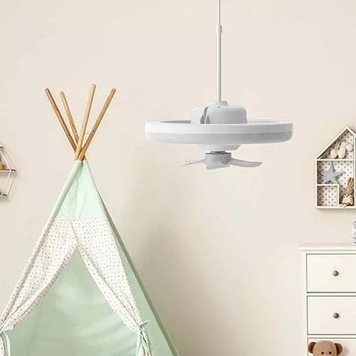 Lámpara Con Ventilador 360 Rocking Head, Estudio Para Dormit