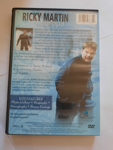 Ricky Martin / Europa / Tour - Dvd