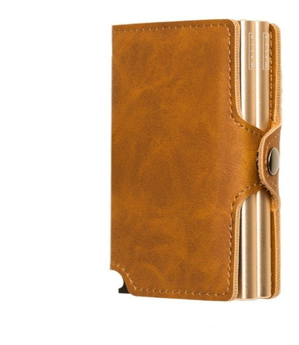 Imagen 1 de 5 de Billetera Walla Wallets Doble - Vintage Light Pardo