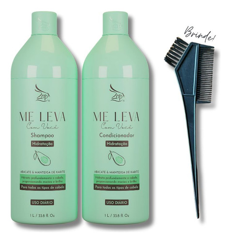 Kit Shampoo Condicio. Cabeleireiro Abacate E Manteiga Karité