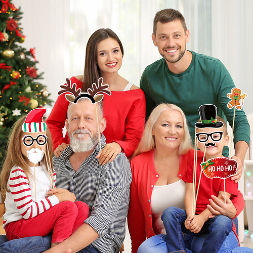 Accesorios Para Fotomatón Navideño De 21 Piezas De Tinksky,