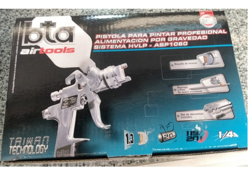 Pistola P/ Pintar Profesional Bta Depósito Alto Por Gravedad
