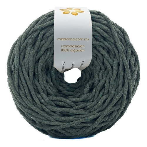 Makrama Cordón Macramé 3mm Hilaza Algodón 100m Colres Varios Color Verde Militar