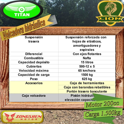 Triciclo De Carga Con Volcadora Hidraulica 1.5ton 200cc 0km