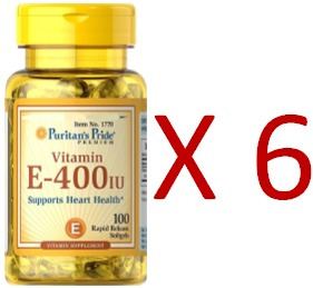 Vitamina E-400 Iu 100 Softgels Piel Americano Pelo Uñas