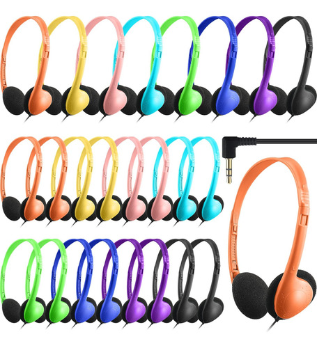 24 Pack Class Set Classroom School Headphones Niños Niños A