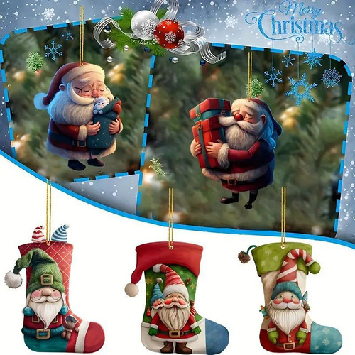 Adorno Para Árbol De Navidad 2024, Adorno Navideño 2024 2d,