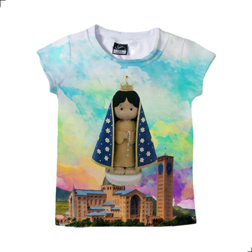 Blusa Infantil Feminina Nossa Senhora Aparecida Padroeira