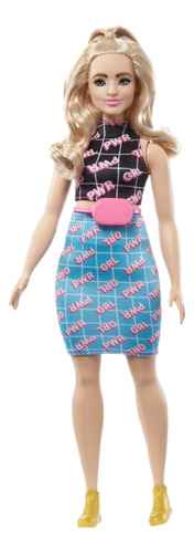Muñeca Barbie Fashionistas #202 Curvy Con Cabello Rubio