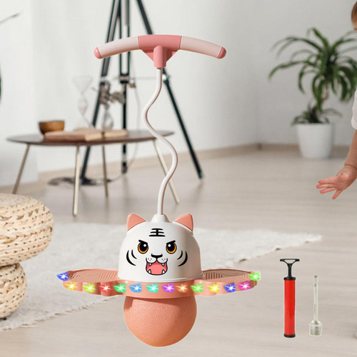 / Pogo Ball Con Asa, Juguete De Salto Alto Con Bomba, Rosa