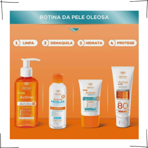 Gel Hidratante Facial Actine Aquaforce Pele Oleosa 40g