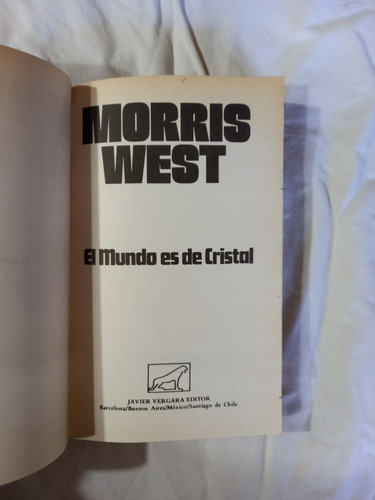 El Mundo Es De Cristal - Morris West (Usado)