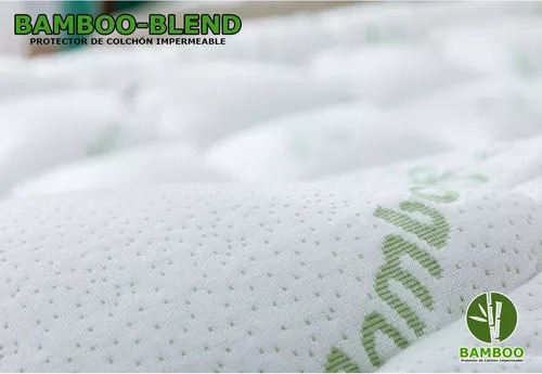 Matress Cover Funda Antiacaros Impermeable Bamboo Individual