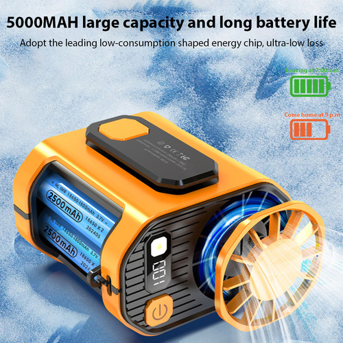 L Miniventilador Para De Cintura Para De Portátil 5000 Mah
