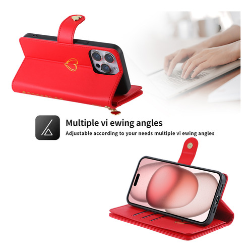 Funda Para Teléfono Google Series, Cartera Con Solapa, Tarjetero Y Correa Para La Muñeca