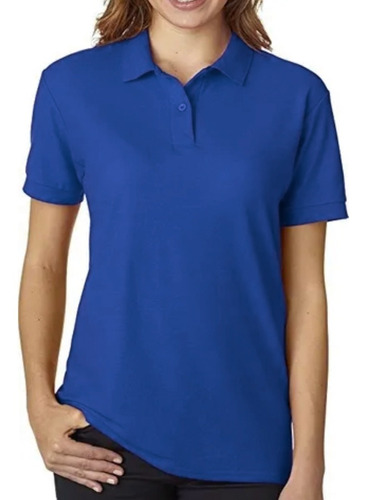 Gildan Camiseta Polo Adulto Talla S Poliester de 220 gr Royal 