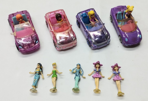 Polly Pocket 2007 Autitos Y Muñequitas