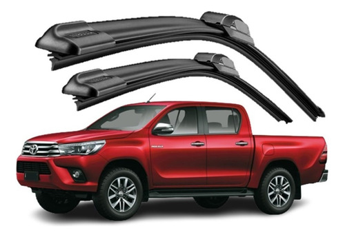 Kit Escobillas Brx Toyota Hilux 2016 2017 2018 2019