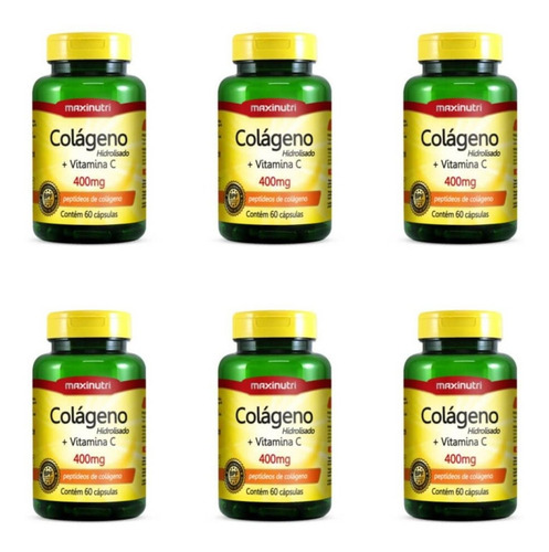Imagem 1 de 1 de Maxinutri Colágeno + Vitamina C C/60 (kit C/06)
