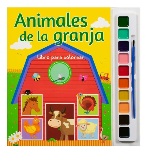 Libro Para Colorear Animales De La Granja - Original | MercadoLibre