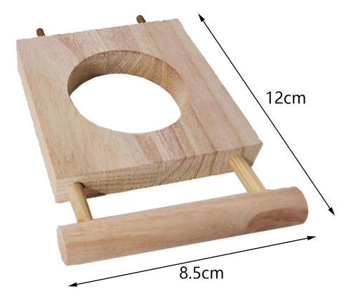 Comedero Para Pájaros, Soporte De Madera, Jaula Para Loros,