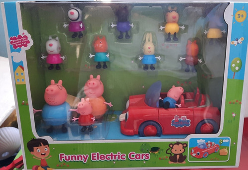 Peppa Pig Familia Y Amigos Carro Funny Cars Happy Family