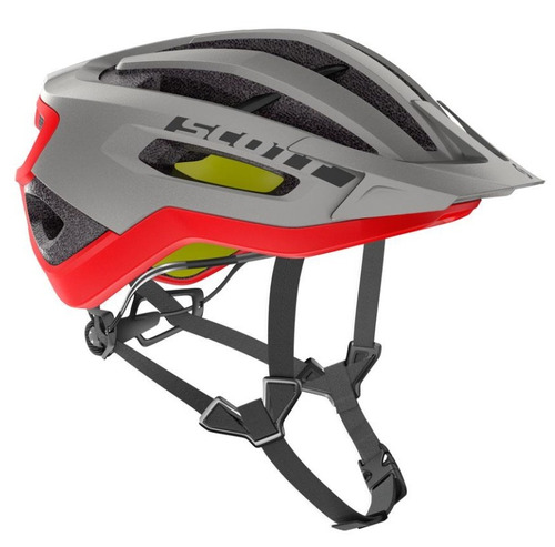 Capacete Bike Scott Fuga Plus 2019 Cinza/verm Tamanho P (51-55) Ciclismo Mtb