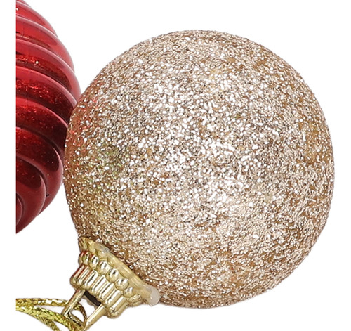 30 Uds Bolas De Árbol De Navidad Adornos Rojo Dorado Verde