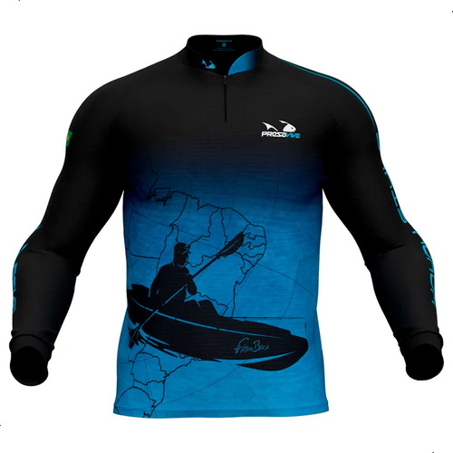 Camisa De Pesca Presa Viva Fabio Baca 05 Proteção Solar Uv