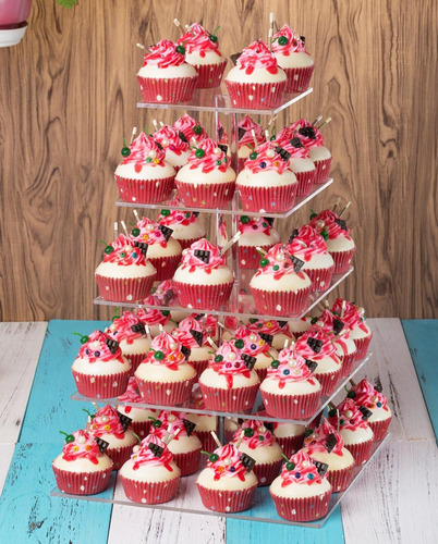 5 Niveles Expositor Cupcakes Para Pastelería Boda Cumpleaños