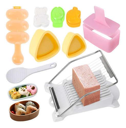 Kit De Moldes Para Hacer Musubi Spam, Kit De Moldes De Arroz