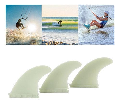 Conjunto Ambiental Pvc Surf Sup Fins, 3 Peças, Prancha De Su