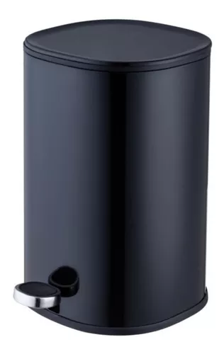 Papelera Negra 5 Litros Sistema De Cierre Suave Cocina/baños - $ 119.800