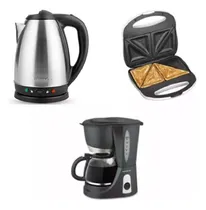 Comprar Desayuno Combo Cafetera + Tostadora + Pava Electrica Winco