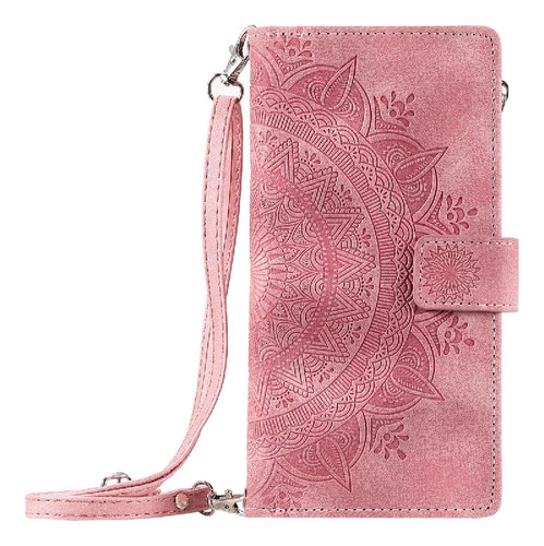 Funda Tipo Cartera De Piel Con Cierre Tipo Bandolera Con Cor