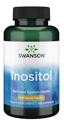 Inositol Swanson 650mg 100 Cap Sistema Nervioso Envio Gratis