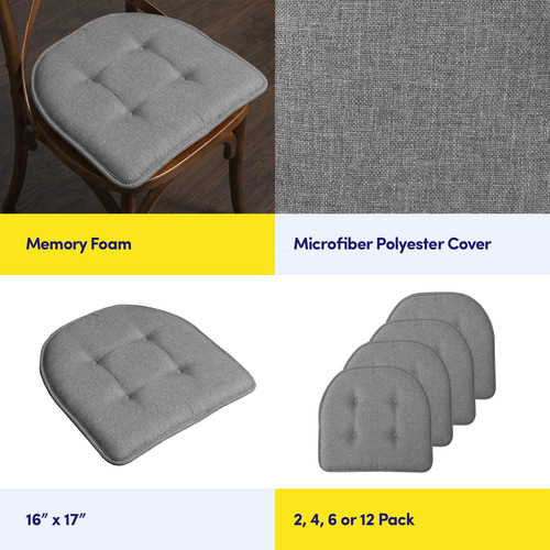 Cojín Viscoelástico Con Capitoné Para Silla En Forma De U 43