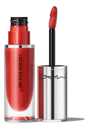 comprar Lápiz labial líquido Mac Locked Kiss Ink 24h, acabado mate Doyenne, color rojo