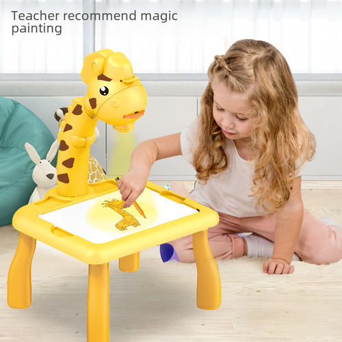 Projection Drawing Board Yellow Deer For Kids