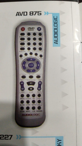 Imagen 2 de 2 de Control Remoto Avd 875 Audiologic