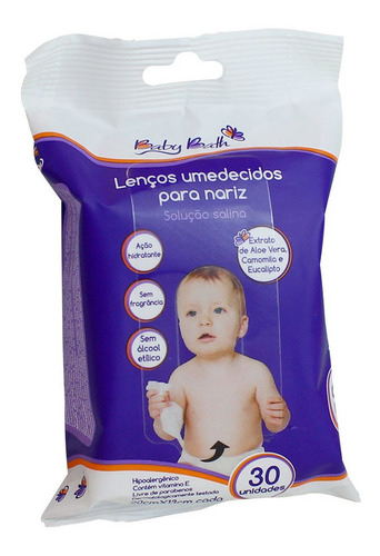 Imagem 1 de 2 de Lenço Umedecidos P/ Nariz - Baby Bath B213878