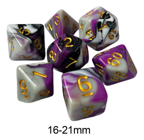 2 Juego De Dados Rpg De 7 Uds., Juego De Dados De,