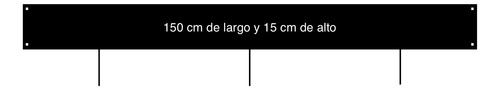 Fleje De Chapa 150x15 Cm En 2 Mm Espesor Pintado Negro