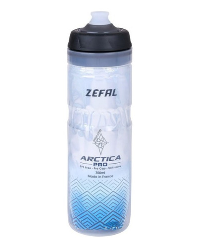 Caramañola Isotérmica Botella Ciclismo 750ml Zefal Pro Azul