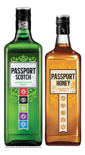 comprar Whisky Escocês Passport Scotch 1l + Passport Honey 670ml