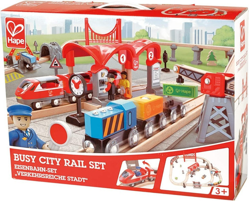 Set De Trenes De Ciudad Hape