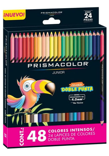 Colores Prismacolor Junior Doble Punta Caja X24 Und