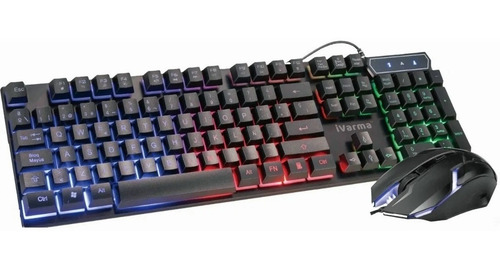 Combo De Mouse Y Teclado Para Juegos Con Cable Usb Ivarwa