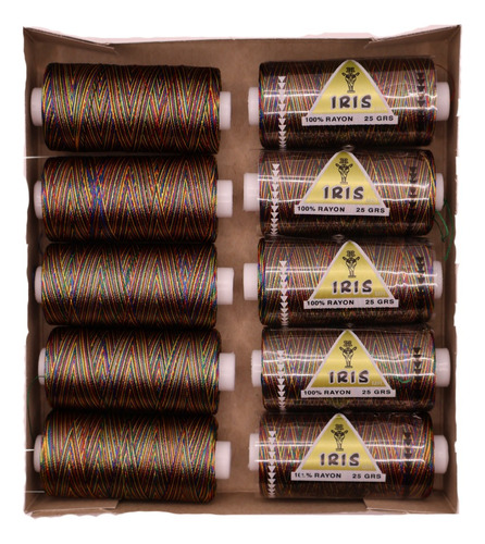 Caja Seda Amarilla Hilosiris (caja Con 10 Tubos De 25gr C/u) 981