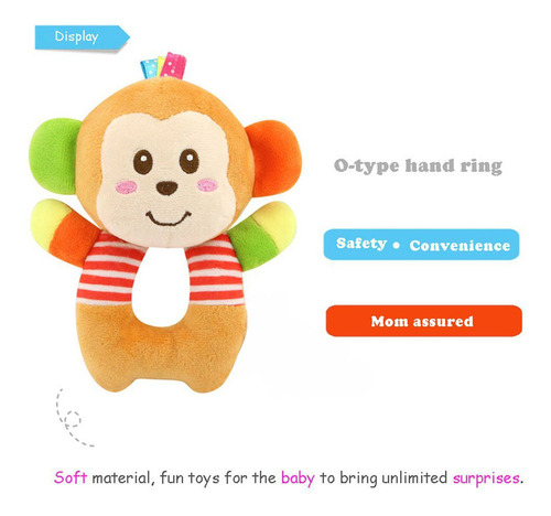 Sonajero De Peluche Con Forma De Animal Para Bebés Y Niños